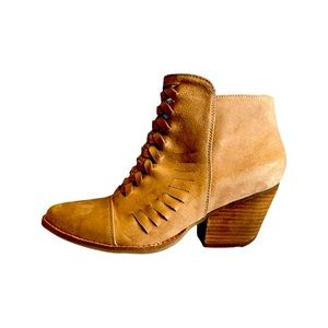 Coconut Brown  By Matisse Miranda Fringe Booties Size 10M